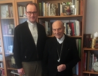 Bischof Kühnel zu Besuch bei Pfarrer Trautmann